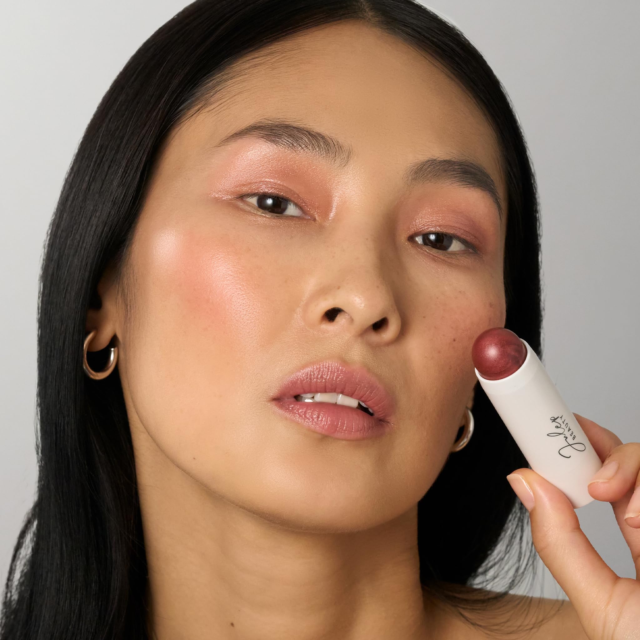 Julep Skip The Brush Crème To Powder Cream Blush Stick For Cheeks, Eyes & Lips, Desert Rose